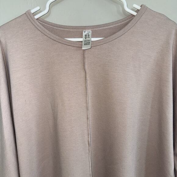 SPANX Women's Pullover Dolman Long Sleeve Sweater Sz Large Oatmeal Beige Nude - Picture 8 of 9